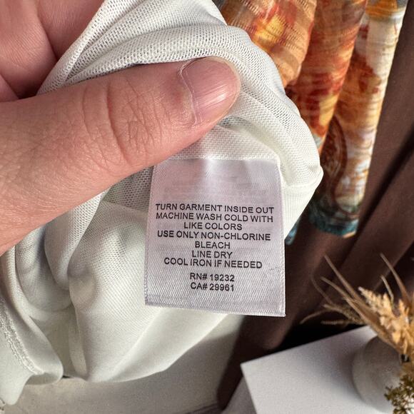 Alfred Dunner Top Size PS Multicolor Abstract Animal Print Cheetah Bling Detail - Picture 5 of 10